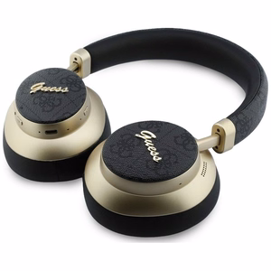 Wireless headphones Guess ENC 4G Gold Script Metal black