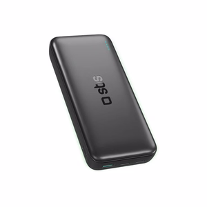 SBS Infinity Power Bank 20000mAh 10W LiFePo₄ USB-A USB-C - musta