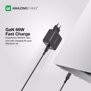 Amazing Thing Wall charger Thunder Pro GaN EUTH66W - USB + 2xType C - PD 66W black
