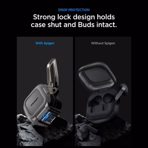 Spigen Lock Fit Case for Samsung Galaxy Buds 4 / 4 Pro - Matte Black
