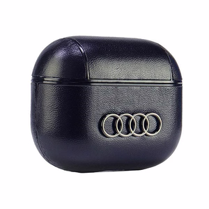 Audi Leather Big Logo Suojakuori AirPods 3:lle - musta