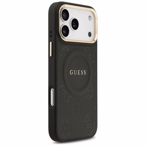 Guess Peony Hot Stamp MagSafe suojakuori iPhone 17 Pro Max - musta