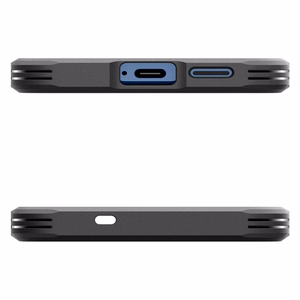 Spigen Tough Armor MagSafe suojakuori Samsung Galaxy S25 -puhelimelle musta