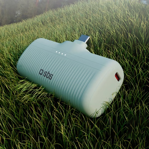 SBS EcoPower 5000 mAh 10W tehopankki sisäänrakennetulla USB-C-portilla - vihreä