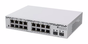 Kytkin MikroTik 16x10/100/1000Base-T CSS318-16G-2S+IN