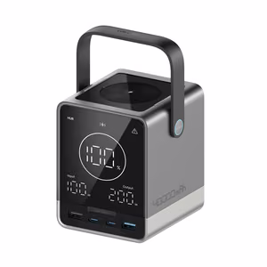 Cuktech varavirtalähde 300W 40000mAh langattomalla latauksella 2x USB-C + 2x USB-A - musta