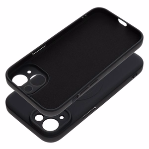 Case for iPhone 15 Silicone Mag Cover compatible with MagSafe (camera protection) black
