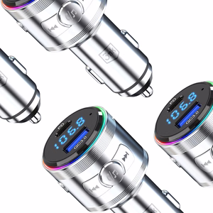 3mk Hyper -auton FM-lähetin latauksella, 48 W, QC/PD/PPS, USB 1C1A, hopea