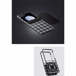 Benks Magnetic Armor Vichy Spin Kevlar -suojakuori 1000D (BK48) Samsung Galaxy Z Flip 7, musta