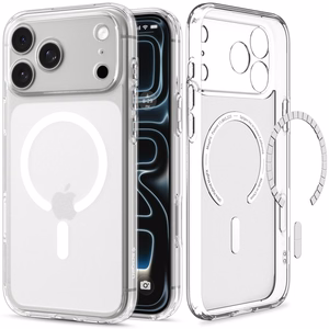 Spigen Ultra Hybrid MagSafe -suojakuori iPhone 18 Pro Max / 17 Pro Max -malleille, mattavalkoinen