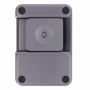 Langaton laturi Forcell F-Energy 3in1 Flex Pro Qi2 yhteensopiva MagSafe-n kanssa (F-05) hopeinen