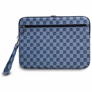 DKNY Sleeve ruudullinen kuvio raidat 14 kannettavan suojakuori - sininen