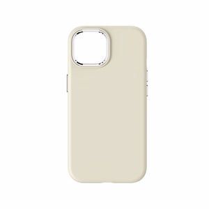 Case for iPhone 15 Forcell F-Protect Frame Premium compatible with Magsafe antique white