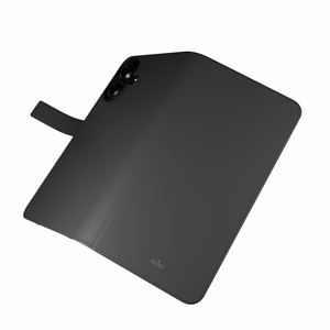 Puro Wallet Detachable MagSafe 2in1 PU-nahkainen Suojakuori läpällä ja lompakolla iPhone 16:lle - musta