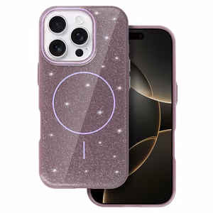 MagSafe Slim Shiny Suojakuori iPhone 15 Pro Max:lle violetti