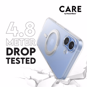 CARE by PanzerGlass Feature Kickstand suojakuori iPhone 16 Plus 6.7' hopea/hopea MagSafe 1327