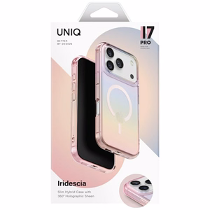 Uniq Iridescia Suojakuori iPhone 17 Pro:lle Magclick Charging - moniväri