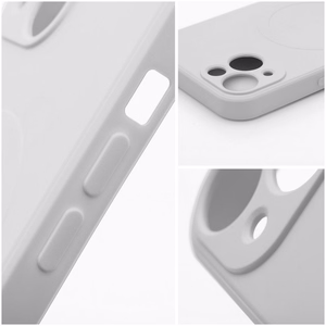 Suojakuori Samsung A57:lle Silicone Mag Cover MagSafe-yhteensopiva titaaninharmaa