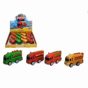 Kitkavetoinen lelusäiliöauto, 10 cm, satunnainen väri