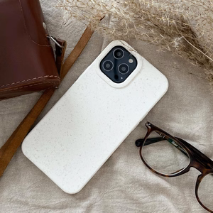 Eco Case Kotelo iPhone 12 Pro Max Silikonisuojus Puhelinsuoja Keltainen
