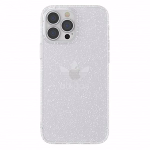 Adidas OR Suojaava selkeä tapaus Glitter iPhone 13 Pro Max - läpinäkyvä hopea - läpinäkyvä hopea