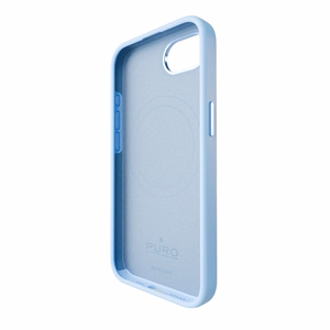 Puro Icon Mag Pro MagSafe Silikoninen Suojakuori iPhone 16e/17e:lle - Sininen