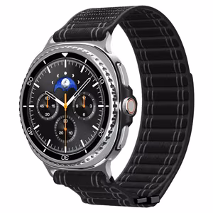 Spigen WBF1 Hihna Samsung Galaxy Watch 8/Classic (40/44/46mm) musta