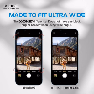 X-ONE Sapphire Camera Armor - Samsung Galaxy S23/S23 Plus:lle - hopeinen