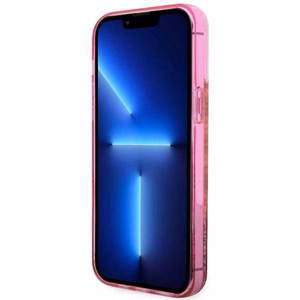 Guess GUHCP14LLC4PSGP iPhone 14 Pro 6.1" pink/pink hardcase Liquid Glitter 4G Transculent
