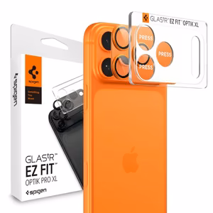 Spigen Optik Pro XL Kameran Linssilasi iPhone 17 Pro Max:lle - Oranssi