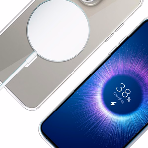 3mk Clear MagCase Suojakuori Apple iPhone 15 Pro Max:lle - läpinäkyvä