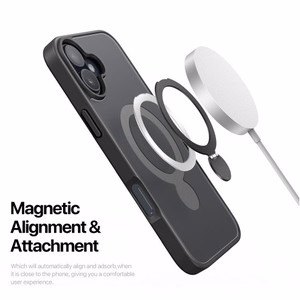 Phone Case Dux Ducis "Yind 360 Ring Stand" for Apple iPhone 16 Pro Black
