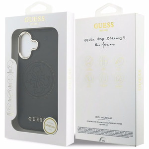 Guess Perforated 4G MagSafe Suojakuori iPhone 17:lle - Musta