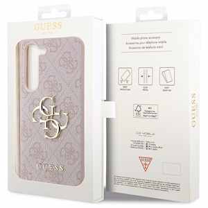 Guess GUHCS23S4GMGPI S23 S911 pinkki/pinkki kovakotelo 4G Big Metal Logo