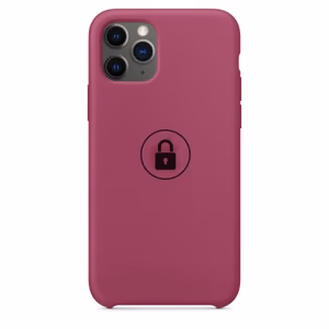 Puhelimen suojakuori Silicone Case iPhone 11 Pro Max / Pomegranate / pakkauksessa