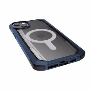Raptic X-Doria Secure Case iPhone 14 kanssa MagSafe panssaroitu sininen kansi