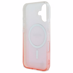 Guess IML Glitter Gradient MagSafe iPhone 16 Suojakuori - Vaaleanpunainen
