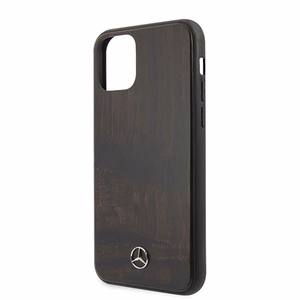 Mercedes Wood Line ruusunpuu kotelo iPhone 11 Pro - ruskea