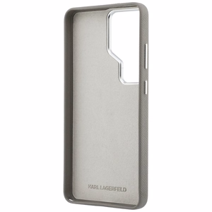 Karl Lagerfeld Suojakuori Saffiano Double Heads Metal Samsung Galaxy S26 Ultra:lle hopeinen