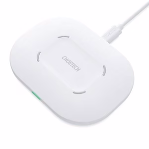 Nopea langaton latauslevy CHOETECH, 15W, valkoinen