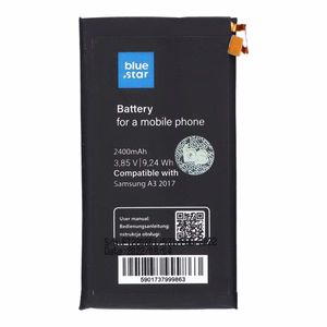 Akku Samsung A3 2017:lle 2400 mAh Blue Star