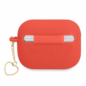 Guess GUAPLSCHSR AirPods Pro suojakuori punainen/punainen Silikoni Charm Sydänmallisto