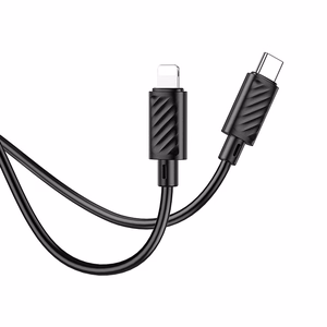 Hoco USB-C - Lightning -kaapeli PD 2,4A 20W 1 m X88 - musta