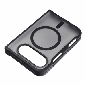 Musta Forcell F-Protect 4sD-i Smoke Hybrid Premium suojakuori iPhone Duo -puhelimelle, MagSafe-yhteensopiva