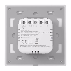 Älykäs WiFi kosketusseinäkytkin Sonoff TX T5 4C (4-kanavainen)