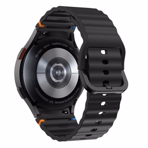 Tech-Protect Silikoninen Sport Samsung Galaxy Watch 4/5/5 Pro/6/7/FE Hihna Musta