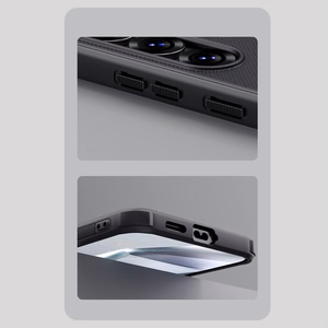 Nillkin Super Frosted Shield Pro Magneettinen Suojakuori Samsung S25:lle MagSafe-tuella - musta