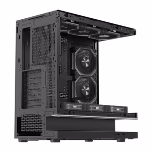 DarkFlash F1 ATX -tietokonekotelo ja 6 tuuletinta, musta