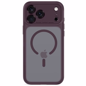 Tech-Protect MagPeak MagSafe CC suojakuori malleille iPhone 18 Pro Max / 17 Pro Max, matta tumma kirsikanvärinen