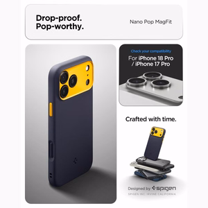 Spigen Nano Pop MagSafe -suojakuori iPhone 18 Pro Max / 17 Pro Max -malleille, sininen